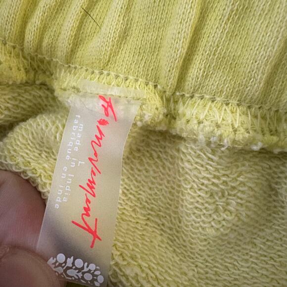 Free People FP Movement All Star Solid Shorts Large Women’s Highlighter - Picture 4 of 7